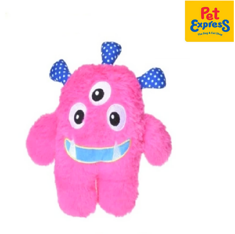 Approved Plush Pink Monster Dog Toy