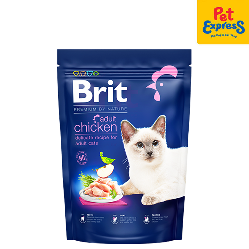 Brit Premium by Nature Adult Chicken Dry Cat Food 300g