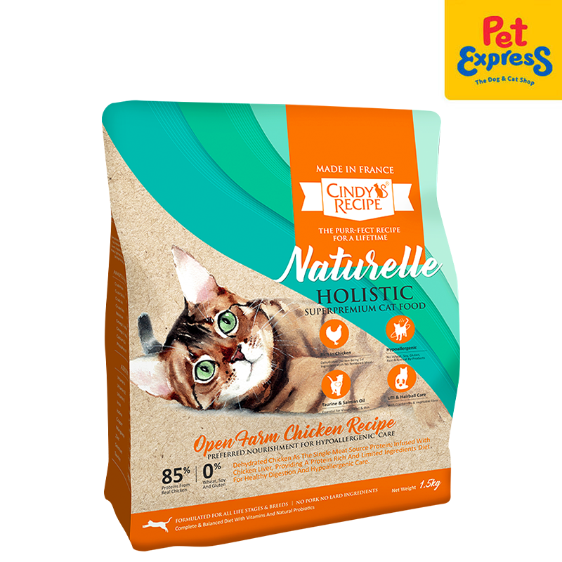 Cindy's Recipe Naturelle Holistic Open Farm Chicken Dry Cat Food 1.5kg