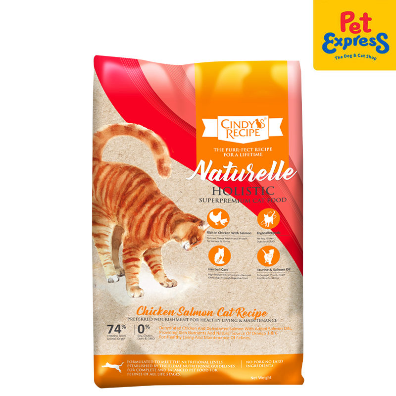 Cindy's Recipe Naturelle Holistic Chicken Salmon Dry Cat Food 1.5kg