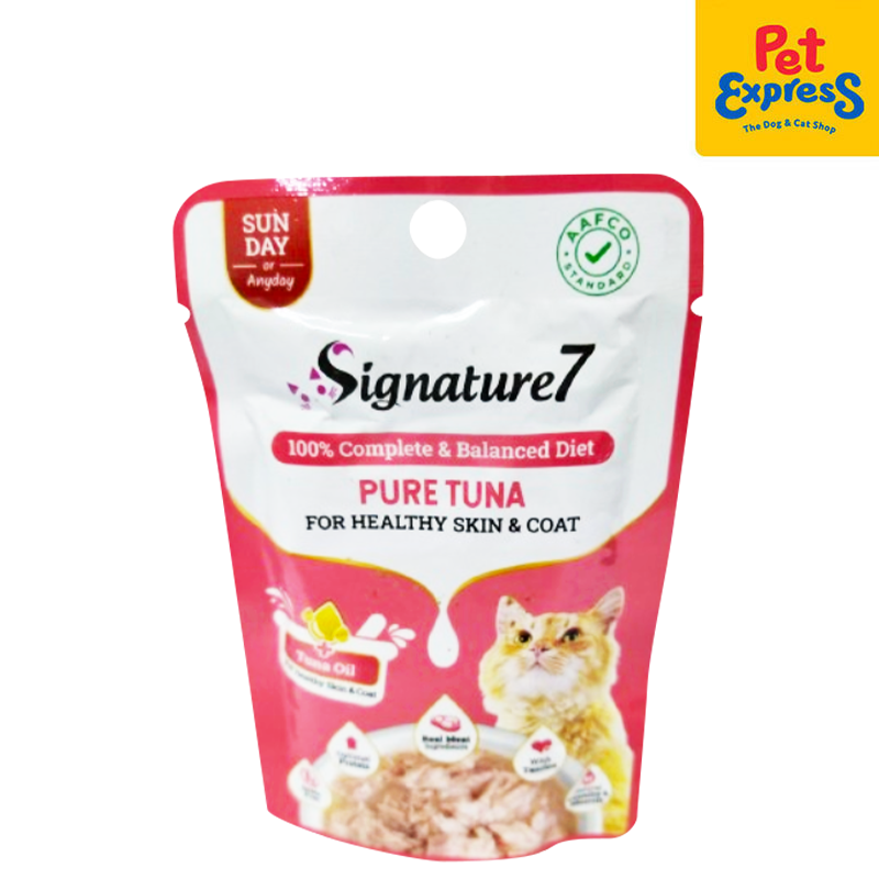 Signature 7 Sunday Pure Tuna Wet Cat Food 50g (12 pouches)