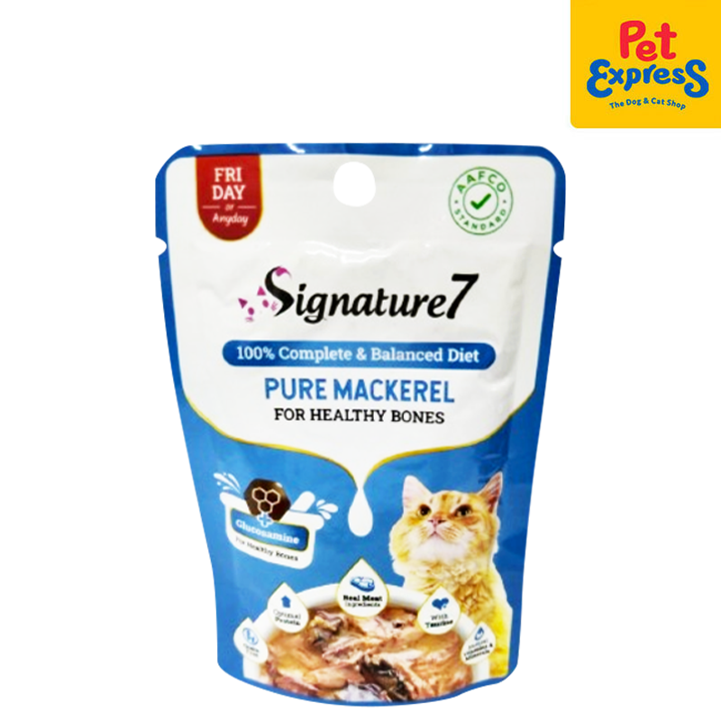 Signature 7 Friday Pure Mackerel Wet Cat Food 50g (12 pouches)