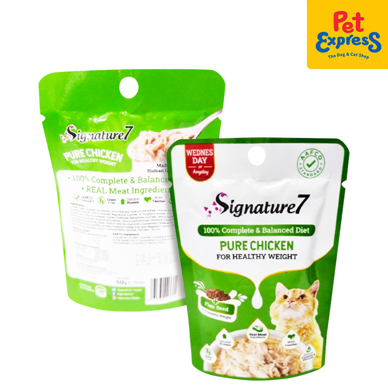 Signature 7 Wednesday Pure Chicken Wet Cat Food 50g (12 pouches)