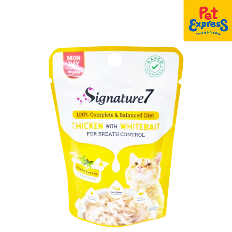 Signature 7 Monday Chicken with Whitebait Wet Cat Food 50g (12 pouches)