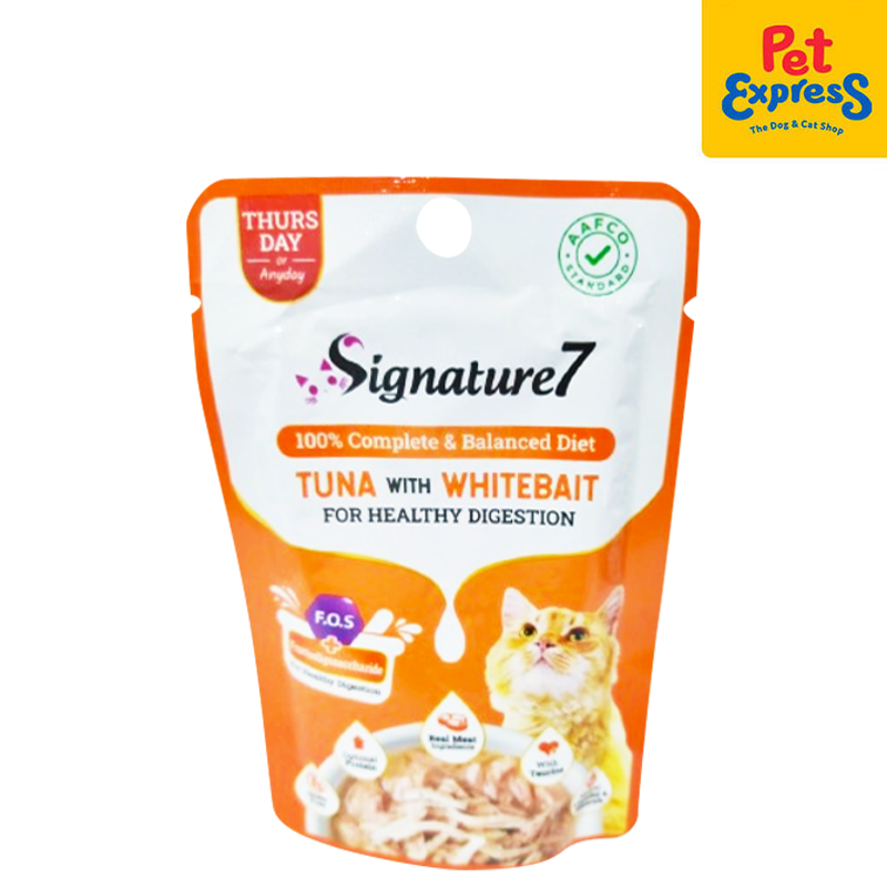 Signature 7 Thursday Tuna with Whitebait Wet Cat Food 50g (12 pouches)