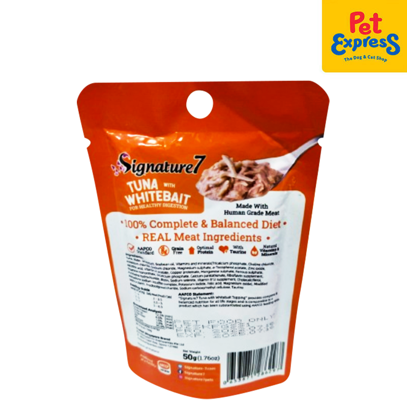 Signature 7 Thursday Tuna with Whitebait Wet Cat Food 50g (12 pouches)