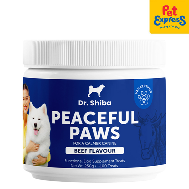 Dr. Shiba Peaceful Paws Beef Dog Treats 250g