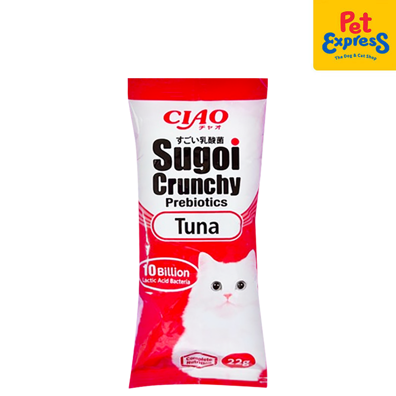 Ciao Sugoi Crunchy Prebiotics Tuna Dry Cat Food 22gx5 (P-231)