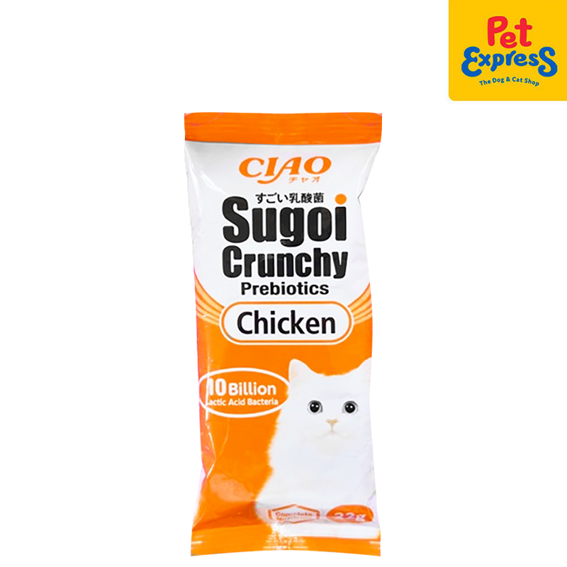 Ciao Sugoi Crunchy Prebiotics Chicken Dry Cat Food 22gx5 (P-233)