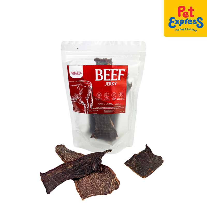 Harley's Dehydrated Beef Jerky Dog Treats 50g