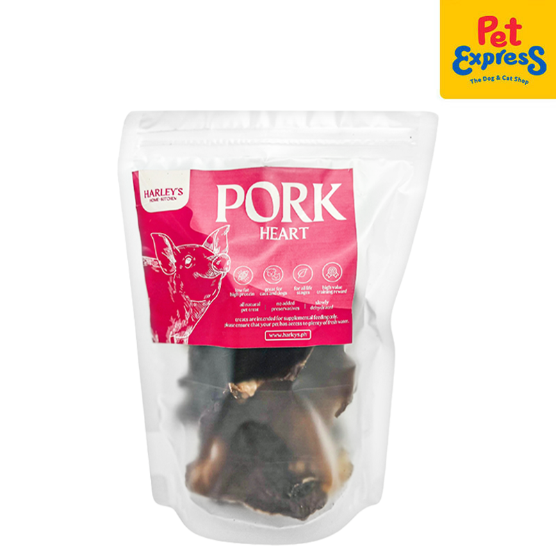 Harley's Dehydrated Pork Heart Dog Treats 50g