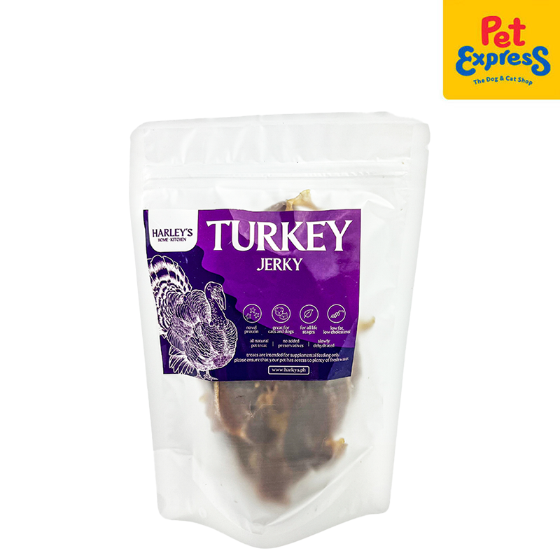 Harley's Dehydrated Turkey Jerky Dog Treats 50g