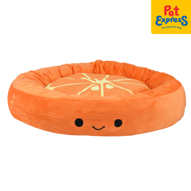 Pet Express Round Fruit Orange Pet Bed 68x10x68cm