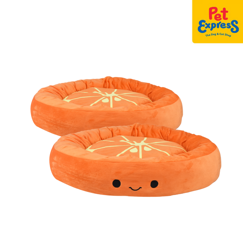 Pet Express Round Fruit Orange Pet Bed 68x10x68cm