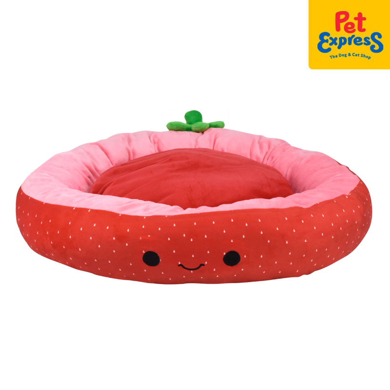 Pet Express Round Fruit Strawberry Pet Bed 68x10x68cm