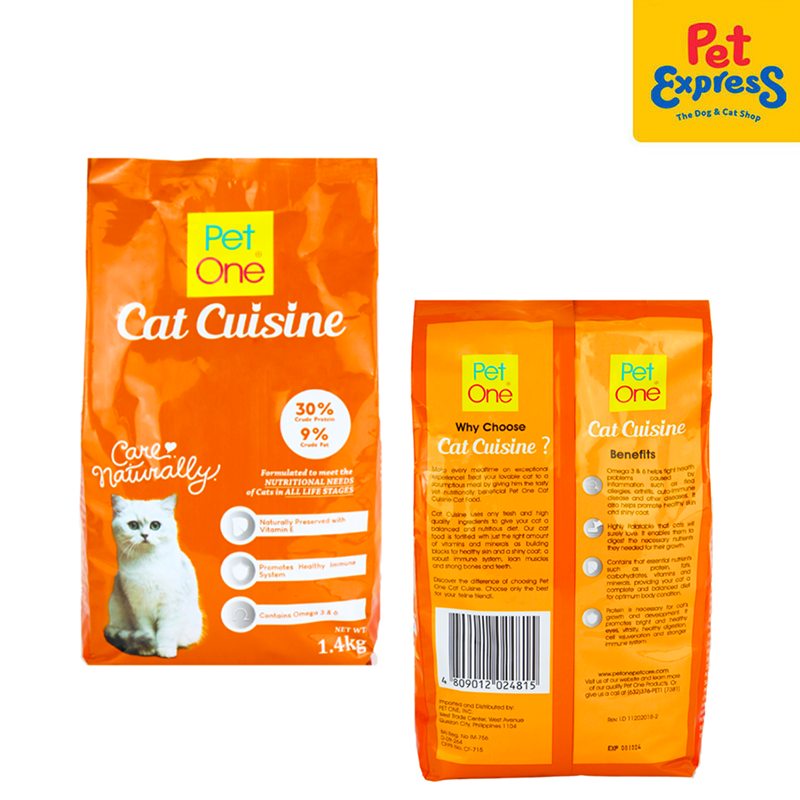 Pet One All Life Stages Cat Cuisine Dry Cat Food 1.4kg