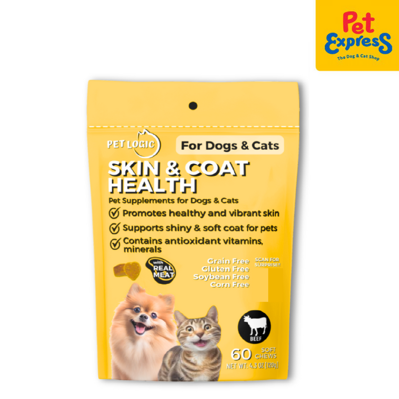 Pet Logic Skin and Coat Health Beef Pet Supplement 120g