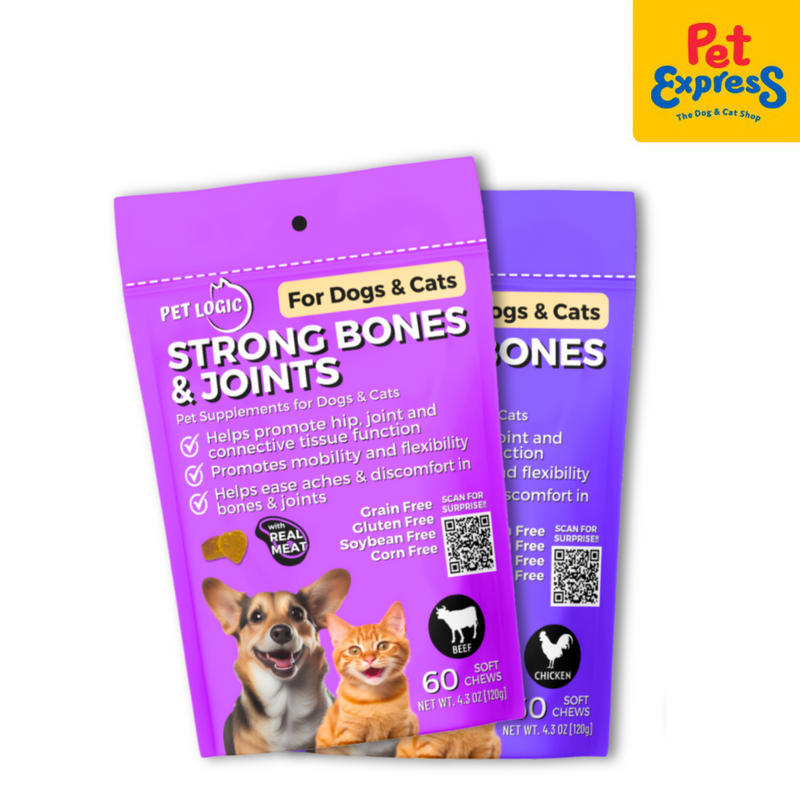 Pet Logic Strong Bones and Joints Beef Pet Supplement 120g