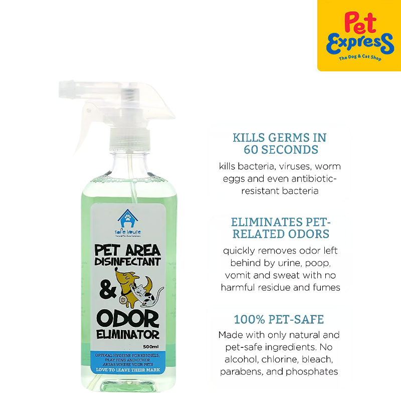 Safe House Pet Area Disinfectant and Odor Eliminator 500ml