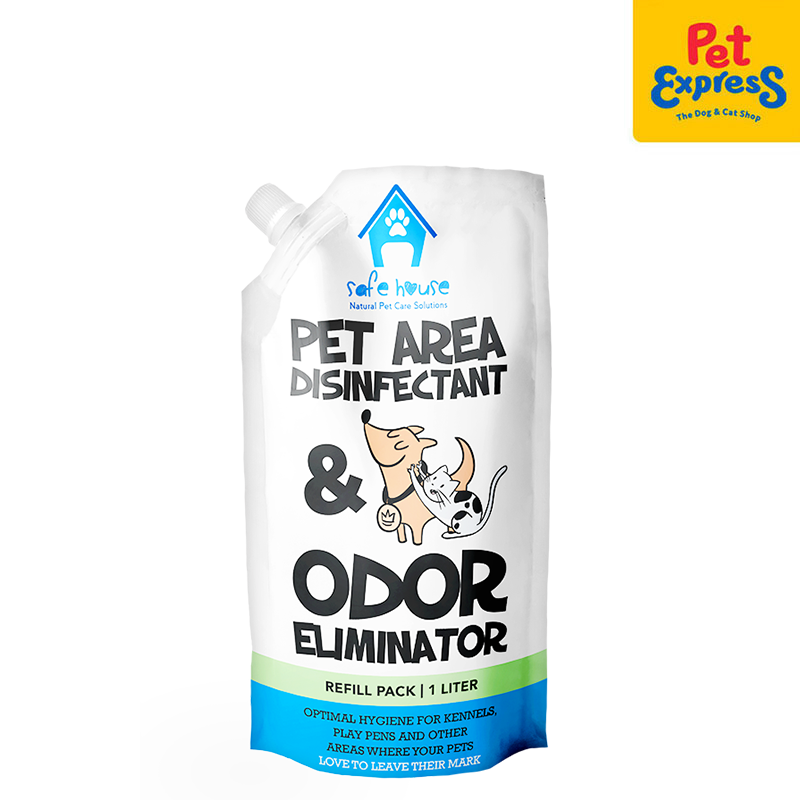 Safe House Pet Area Disinfectant and Odor Eliminator Refill Pack 1L