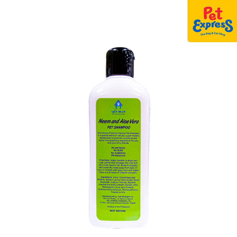 Safe House Neem and Aloe Vera Pet Shampoo 250ml