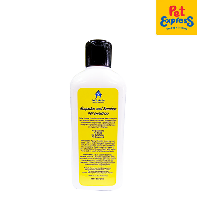 Safe House Acapulco and Bamboo Pet Shampoo 250ml