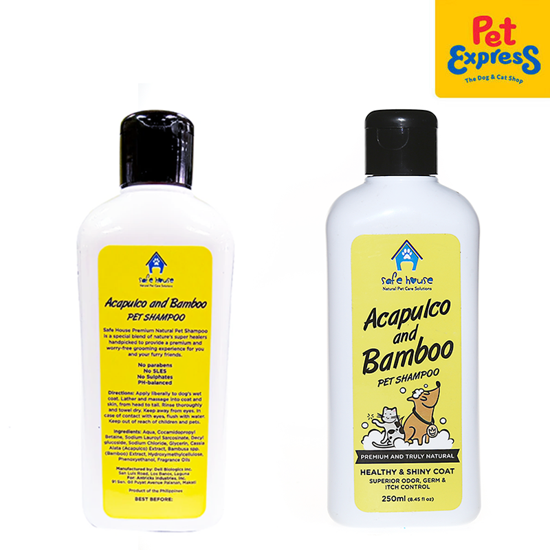 Safe House Acapulco and Bamboo Pet Shampoo 250ml