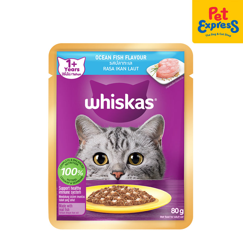 Whiskas Adult Tuna Dry Cat Food 1.2kg with FREE Whiskas 80g