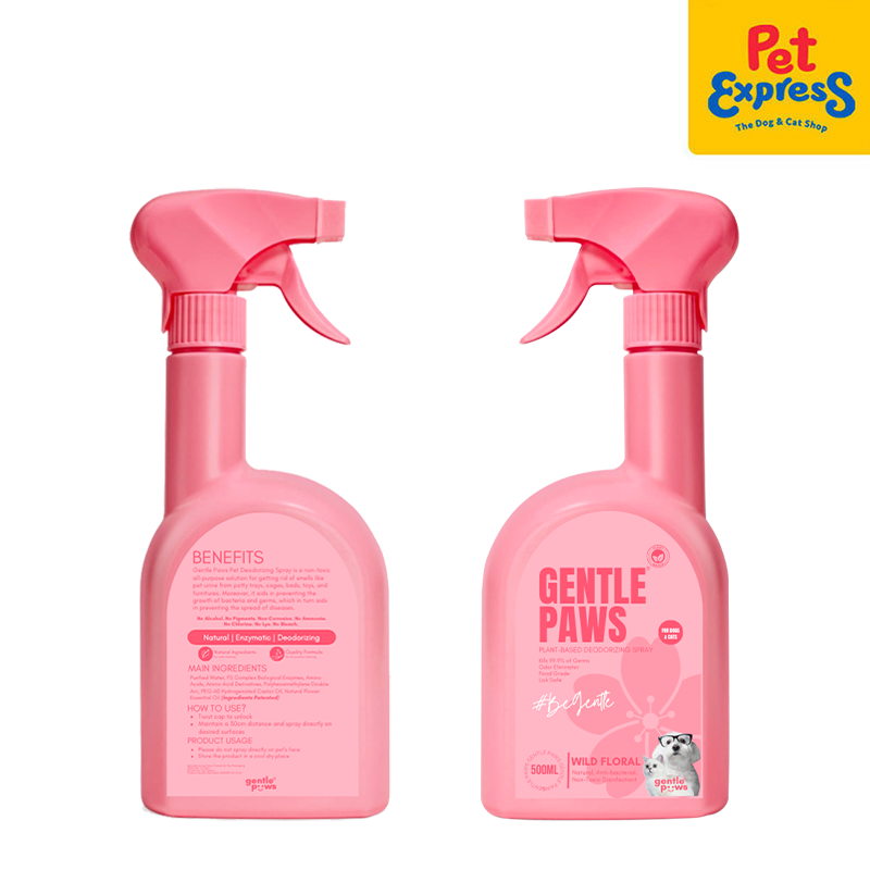 Gentle Paws Wild Floral Plant Based Deodorizing Pet Spray 500ml