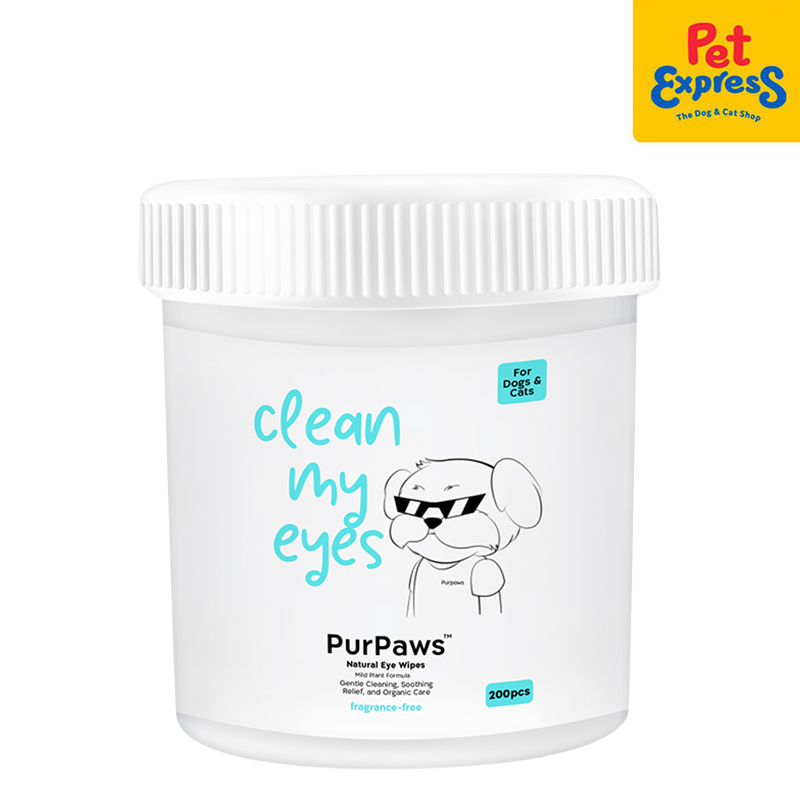 PurPaws Fragrance Free Clean My Eyes Pet Wipes 200s