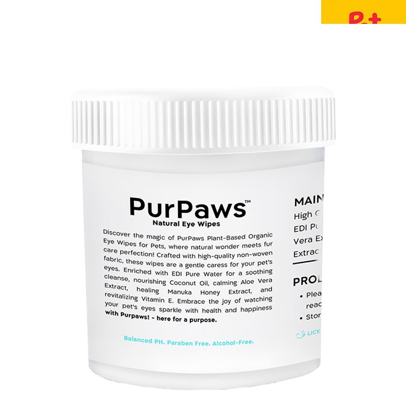 PurPaws Fragrance Free Clean My Eyes Pet Wipes 200s