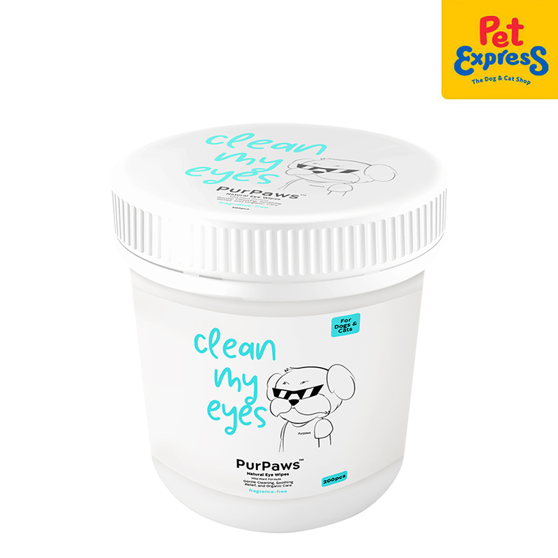 PurPaws Fragrance Free Clean My Eyes Pet Wipes 200s