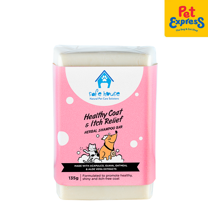 Safe House Healthy Coat and Itch Relief Herbal Bar Pet Shampoo 135g