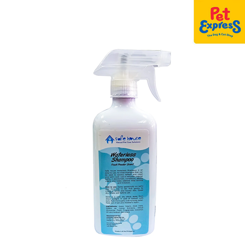 Safe House Waterless Fresh Powder Scent Pet Shampoo 500ml