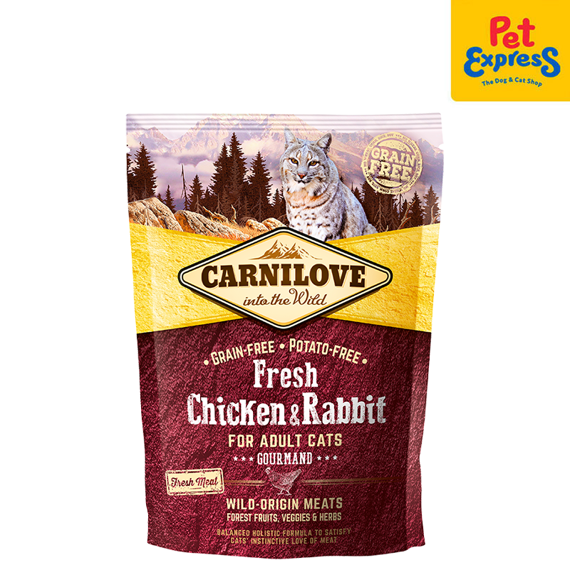 Carnilove Adult Fresh Chicken and Rabbit Dry Cat Food 400g