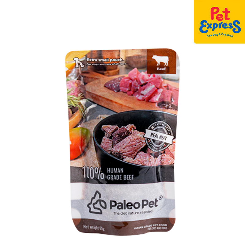 Paleo Pet Beef Wet Dog Food 65g (6 pouches)