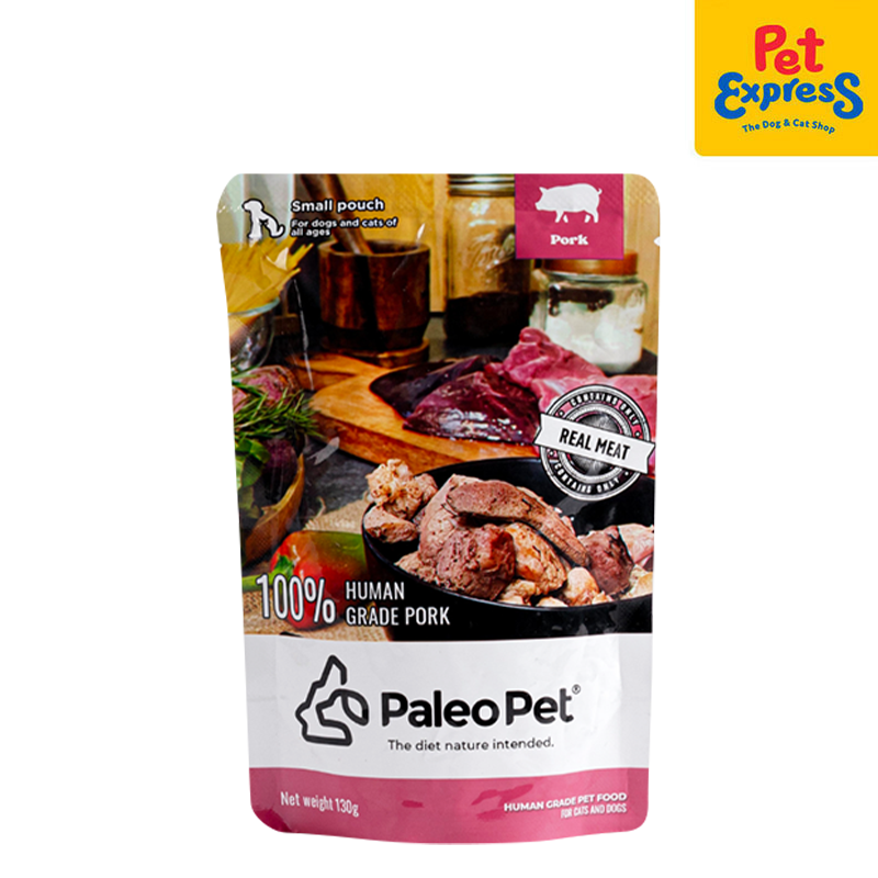 Paleo Pet Pork Wet Dog Food 130g (6 pouches)