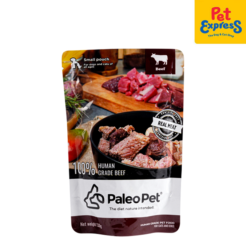 Paleo Pet Beef Wet Dog Food 130g (6 pouches)