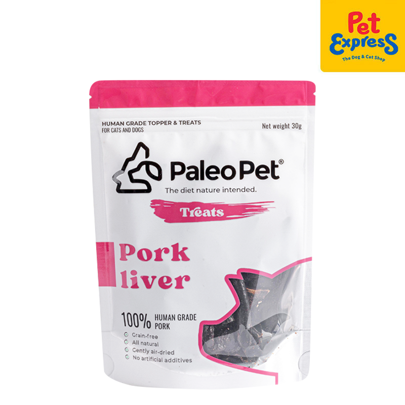 Paleo Pet Air Dried Pork Liver Dog Treats 30g