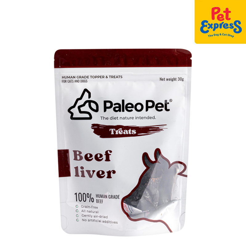 Paleo Pet Air Dried Beef Liver Dog Treats 30g