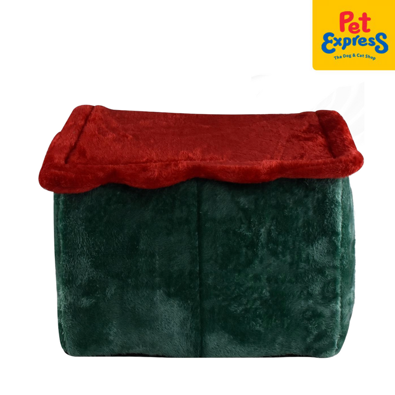 Pet Express Christmas Reindeer House Cave Pet Bed