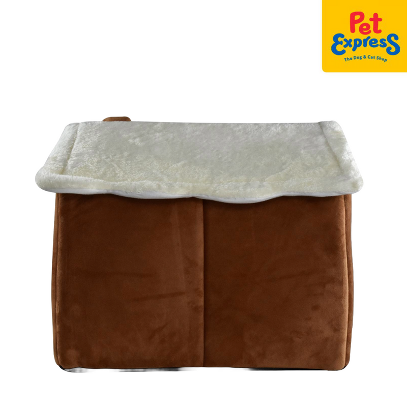 Pet Express Gingerbread House Cave Pet Bed