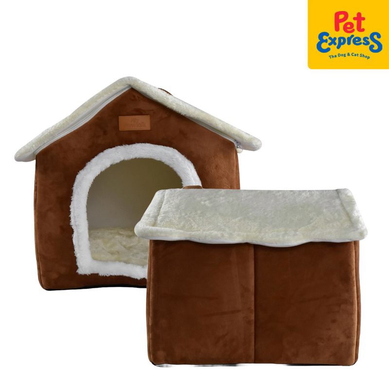 Pet Express Gingerbread House Cave Pet Bed