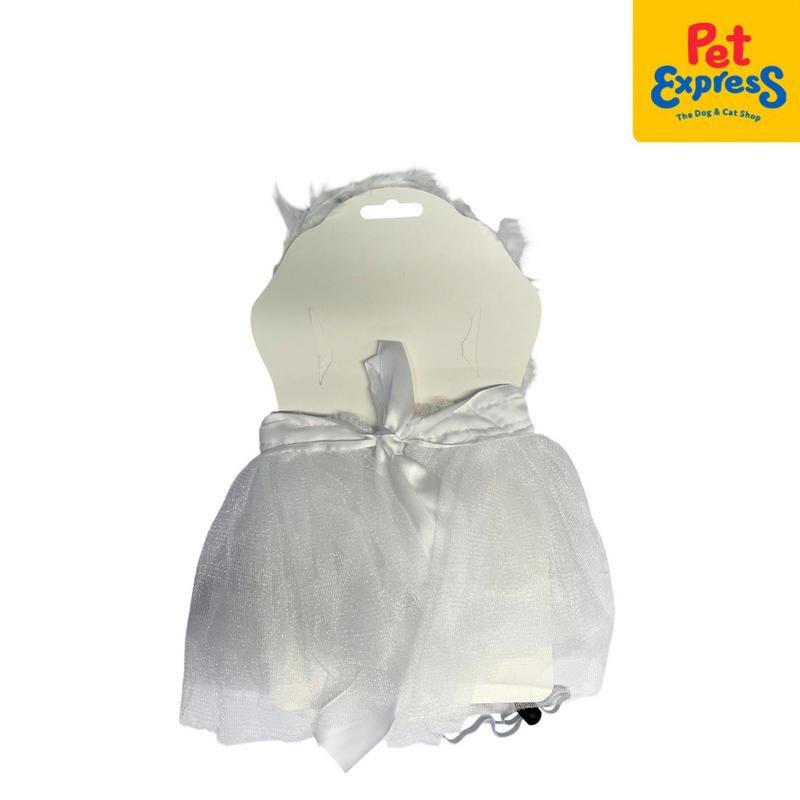 Pet Pals Angel Tutu Set Dog Costume Small White