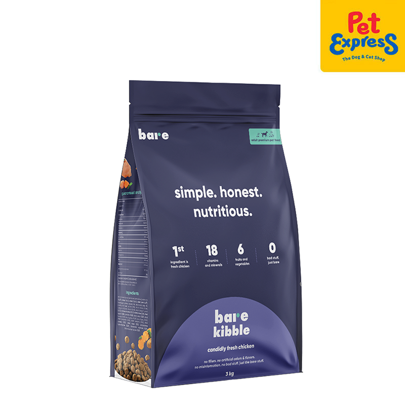 Bare Adult Chicken Dry Dog Food 3kg