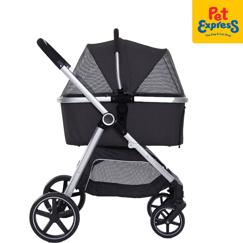 Pet Pals Pram 2-in-1 Pet Stroller Black