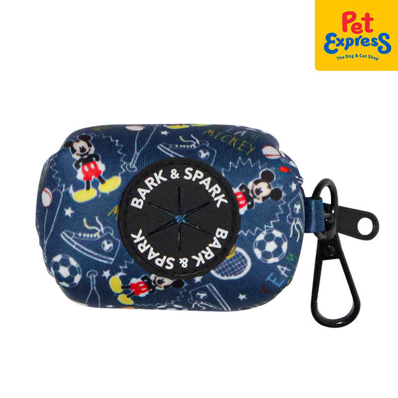 Bark and Spark Team Mickey Dog Poop Bag Medium Blue