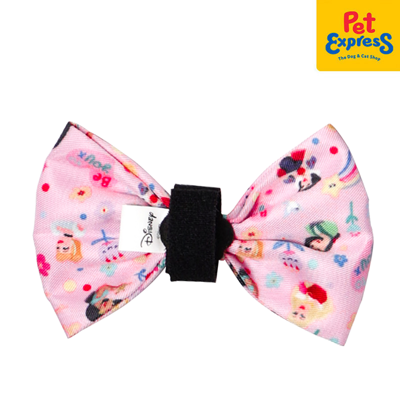 Bark and Spark Disney Princess True to Your Heart Dog Bow Tie Medium Pink