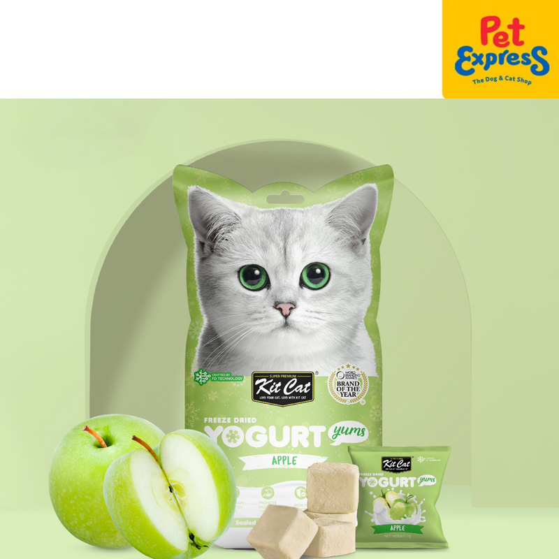 Kit Cat Freeze Dried Yogurt Apple Cat Treats 10g