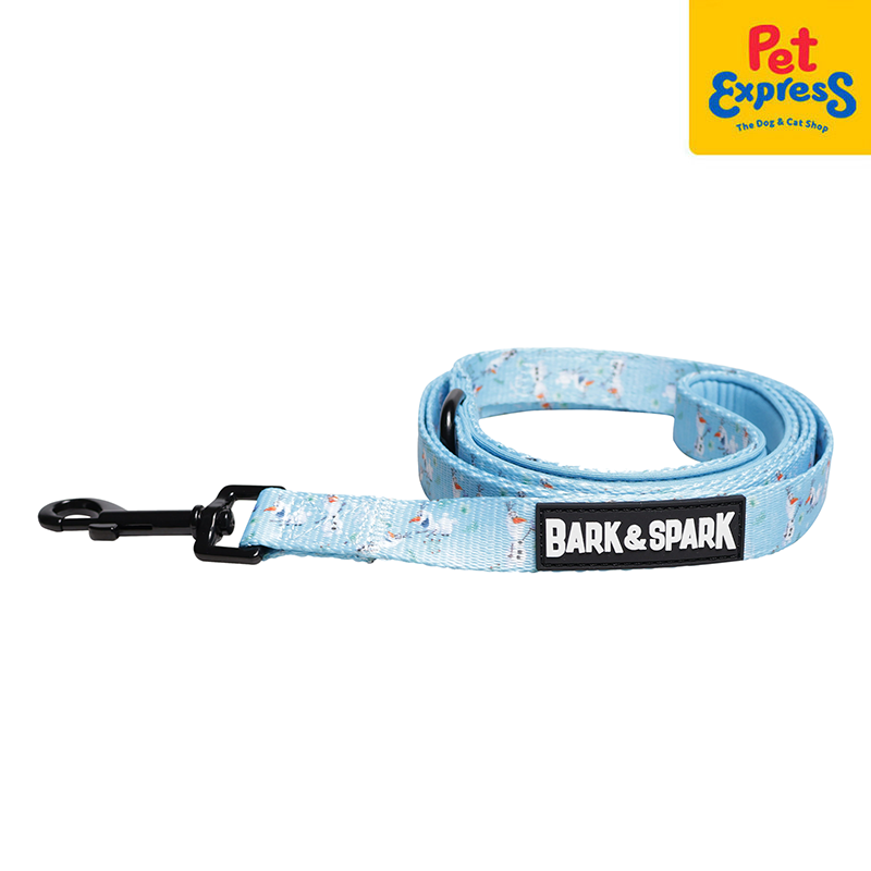 Bark and Spark Frozen Olaf Dog Leash Medium Blue